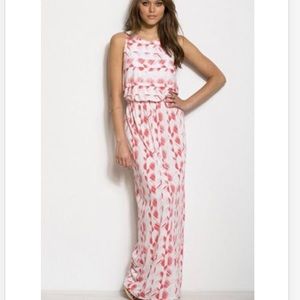 AX White/pink maxi dress
